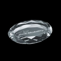 Amherst Oval Optical Crystal Paperweight